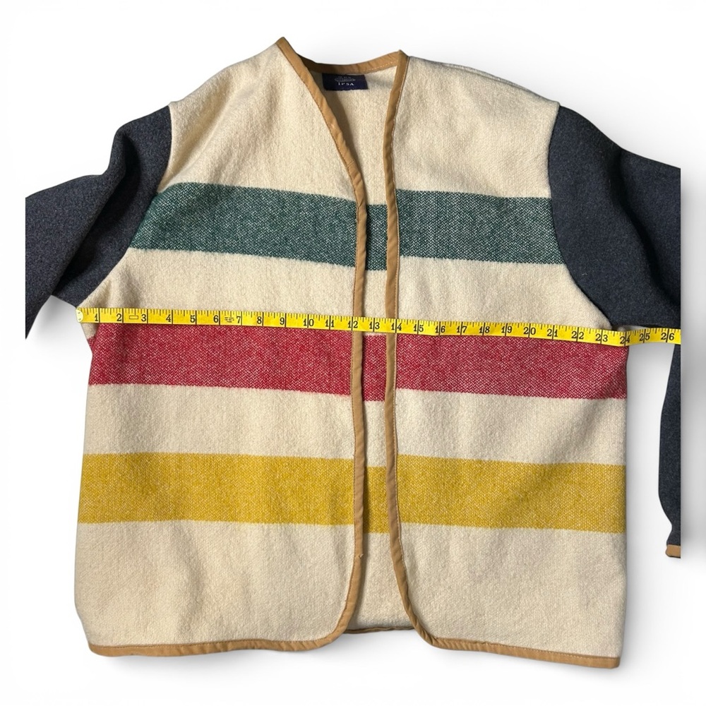 RARE Res Ipsa Wool Blanket Jacket Pendleton Style Southwestern Artisan Coat - Picture 9 of 16